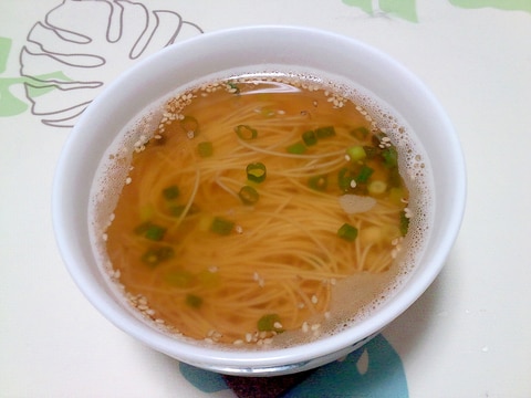レンジ素麺スープ＋＋